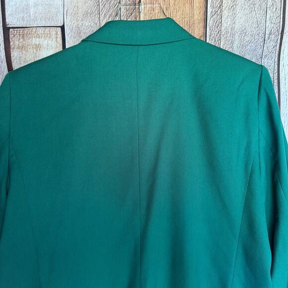 Ann Taylor Petite Blazer One Button Textured Drape Office Workwear Holiday 14P - Picture 5 of 9